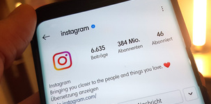 Das Instagram-Konto von Instagram ist auf einem Smartphone zu sehen. Bild: checked4you