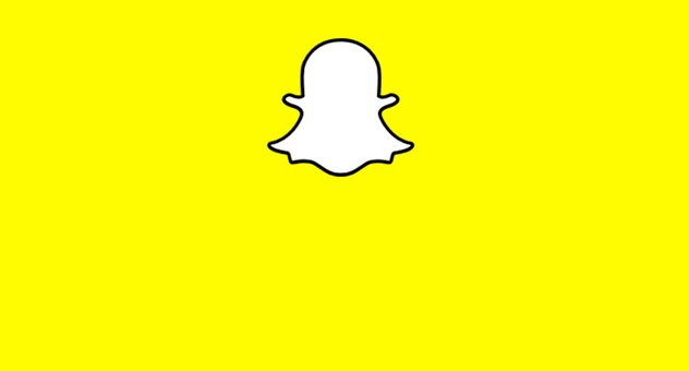 Ein weißes Gespenst auf gelbem Grund: Logo von Snapchat. Bild: Screenshot snapchat.com