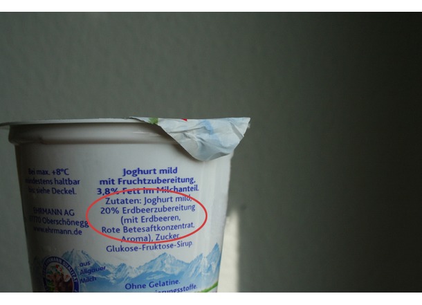 Wie kommt das Erdbeeraroma in den Joghurt?